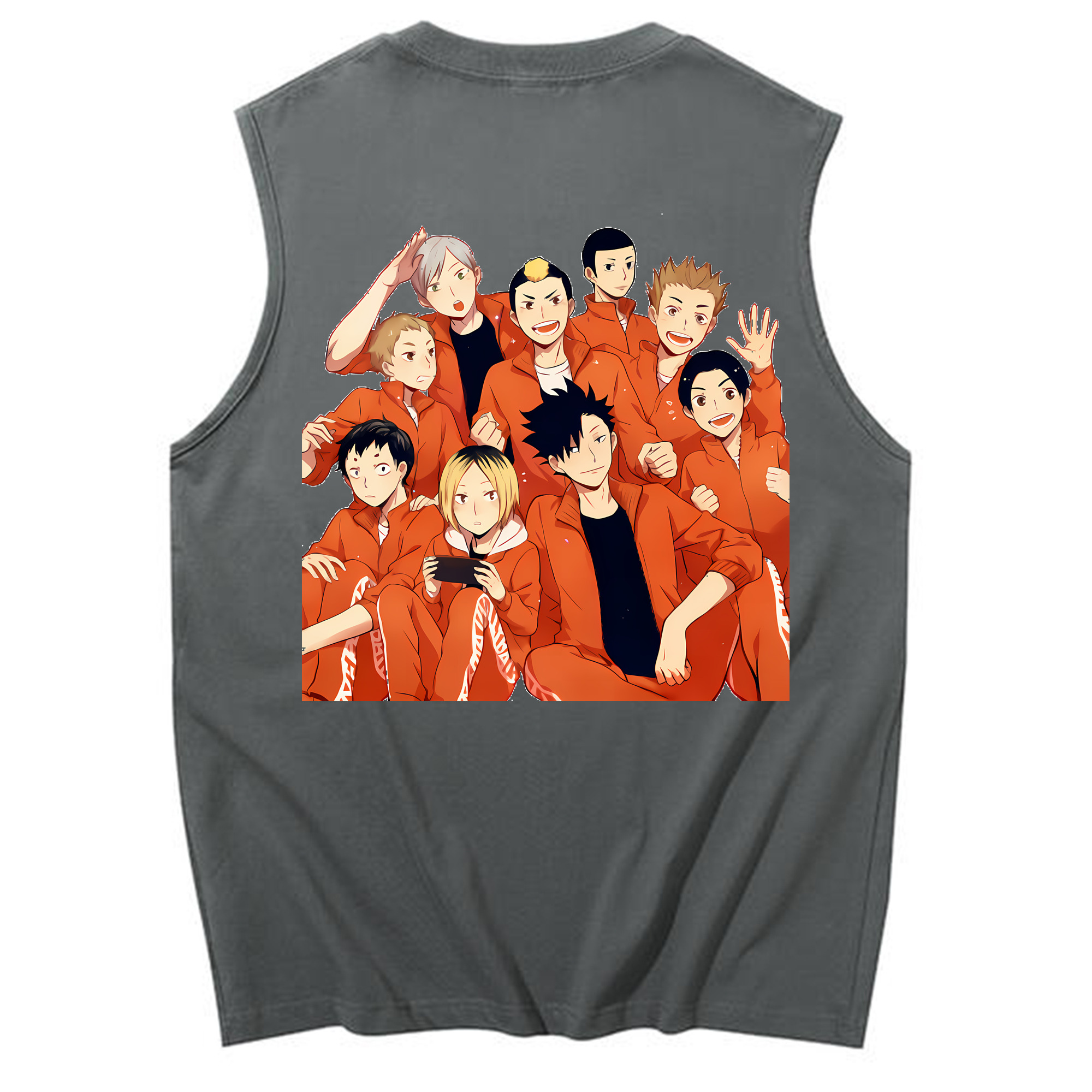 （画像用） ハイキュー!! Haikyu!! コットン100％タンクトップ（背面プリント）